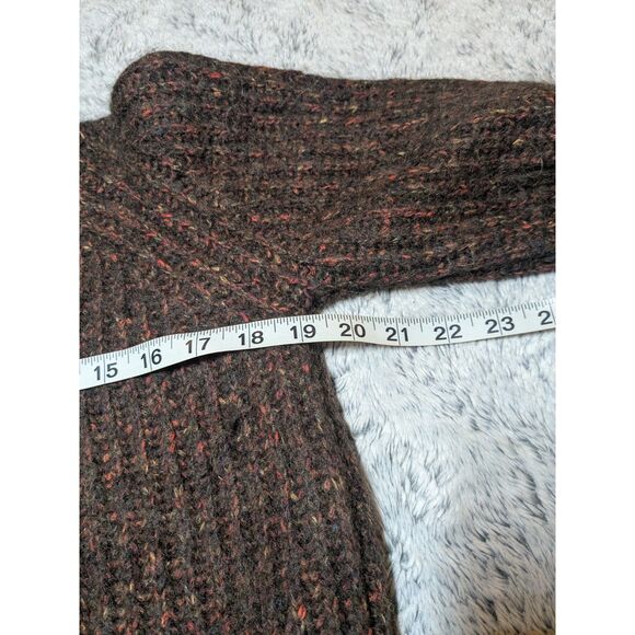 Baum Und Pferdgarten Sweater Turtleneck Alpaca Chunky Wool Brown Women's XS - Picture 5 of 6
